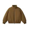 Chaqueta acolchada de color liso 2026 con cuello alto, abrigo de algodón a prueba de viento y cálido para hombre, chaqueta de algodón engrosada para otoño e invierno