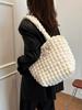 Bolso de mujer 2023 nuevo bolso de hombro de flor de burbuja moderno que combina con todo lindo bolso tote de otoño e invierno bolsos transfronterizos