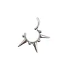 Cross-border 316 aço inoxidável personalidade nariz anel brincos pontudo cone série corpo humano piercing jóias anel fechado fabricantes em estoque