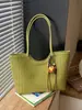 Bolso Tejido de Gran Capacidad para Viajes Diarios para Mujer, Nuevo Bolso Cesta Estilo Coreano de Nicho Verano 2026, Bolso Tote de Moda
