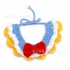 Bufanda para Mascotas Gato Perro Lindo Cuello Tejido Múltiples Dibujos Animados Calentador de Cuello Anti-Ahogo Ropa para Perros