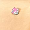 Broche Distintivo Desenho Animado Sanrio Gatinha Gato Liga Metálica Pingente de Insígnia com Gotejamento de Óleo Produto Quente Transfronteiriço Pingente para Mochila de Estudante