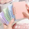 Caderno Mini A7 de Folhas Soltas Borboleta Sonhadora Diário Estético de Alto Valor Caderno de Bolso Portátil com Espiral
