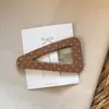 Presilha de Cabelo BB de Tecido com Bolinhas Feita à Mão Estilo Coreano para Mulheres Moda Simples Presilha Lateral para Franja Cabelo Solto Presilha de Pressão Retro Sem Costura