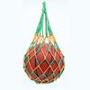 Bolsa de Malla Universal para Balón de Fútbol y Baloncesto, Estuche Portátil para Red de Balón de Fútbol y Baloncesto, Capacidad para un Solo Balón, Bolsa de Balón Gruesa Tejida Azul y Roja