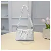Bolsa Pequena de Design de Nicho para Mulheres, Nova Bolsa Transversal Tendência 2026, Bolsa de Ombro/Axila Plissada com Corrente para o Verão