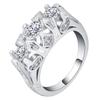 Anillo de circonita con incrustaciones de cobre de la estación independiente de Amazon de FB, comercio electrónico transfronterizo, venta al por mayor de anillos para hombres y mujeres europeos y americanos.