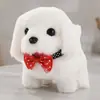 Cachorro de Brinquedo Elétrico Pelúcia para Crianças, Corgi Ursinho Realista que Anda e Late, Adequado para 1-3 Anos, Brinquedo Transfronteiriço