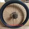 Conjunto Completo de Rodas Traseiras de Bicicleta, Acessórios, Pneus, Aros, Montagem de Freio V-Brake para Freio a Disco, Conjunto de Roda Traseira para Mountain Bike 26 polegadas