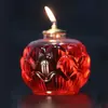 Lámparas de Mantequilla Más Vendidas en Tiktok, Venta Directa del Fabricante, Venta al por Mayor por Caja, Lámparas de Flor de Loto de Cristal para Ofrendas en Templos, Lámparas de Velas sin Aroma