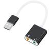 Tarjeta de sonido USB Yushuo/sin unidad, adaptador convertidor de auriculares para portátil, tarjeta de sonido externa independiente para ordenador