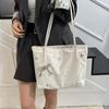 Moderna Bolsa de Hombro de Perlas para Mujer 2026 Nueva Informal Elegante Bolso Tote de Gran Capacidad Bolso Simple de Hombro para Viajes