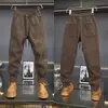 Pantalones Casuales para Hombre de Estilo Old Money de Lujo, Nuevos, de Alta Calidad, de Moda, Versátiles, para Invierno, con Cordón, Personalidad Sencilla, Elegantes