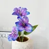 Flores Artificiais, Lírios-de-um-dia, Lírios, Flores de Seda, Flores Artificiais Roxas, Flores para Casamento, Buquês de Jasmim, Flores para Sinalização de Estrada, Venda Direta da Fábrica