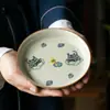 (Área Especial de Liquidación) Juego de Té Cerámico Kung Fu Tazón Cubierto Tazón de Té Taza de Degustación Taza del Maestro Tetera Soporte Taza de la Feria