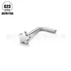 Stud para Ceja Curva de Aleación de Titanio F136, Barra para Oreja, Cuidado del Oído, Estilo Simple, Stud para Nariz de Mujer, Stud para Labio, Venta al por Mayor desde la Fábrica de Origen