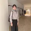 Não me Arrependo se Não Conseguir, a Textura é Ótima, as Treze Linhas Imiss2026 Suéter de Tricô Gola Alta Slim Fit para Mulheres