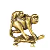 Nuevo Colgante de Llaves Accesorio Moneda de los Cinco Emperadores de Latón Caballo Mono Caballo de Cobre Mini Adorno Pequeña Joyería de Cobre