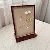 Bandeja de Joias de Nogueira Pulseira de Contas de Alta Qualidade Exibidor de Anel de Colar Placa de Exibição de Joias Adereços de Exibição de Joias