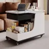 Mesa de centro de altura ajustable para sala de estar, uso en el hogar, mesita lateral para sofá, mesa de té pequeña y simple con ruedas, mesa lateral moderna para sofá