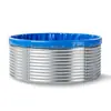 Tanque de almacenamiento de agua para riego agrícola de alta densidad hecho de lámina galvanizada y lona, estanque de peces, gran depósito de agua para protección contra incendios forestales al aire libre