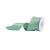 Cinta Verde de 38 mm de un solo lado liso para hornear regalo cultivo material de embalaje DIY decoración floral para regalo cinta de satén