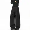Pantalones Casuales de Otoño 2026 Estilo Coreano de Moda Estilo Old Money Doble Capa Plisados Holgados Juventud Gama Alta Tallas Grandes