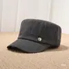 Gorra de equitación retro de moda estilo coreano y japonés para mujer, nuevo producto de otoño e invierno, simple y versátil, gorra plana artística tipo 'newsboy'