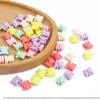 Contas de laço de urso de macaron acrílico AliExpress feitas à mão, faça você mesmo, pulseira e colar infantil, acessórios