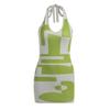 Amazon Europeo y Americano 2024 Comercio Exterior Ropa de Mujer Primavera y Verano Nuevo Color de Contraste Sexy Cuello en V Cadera Vestido de Lana Mujeres
