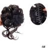 Clipe de Agarrar Barba Longa Cabelo Cacheado Coque Cabelo Bagunçado Botão de Flor Agarrador de Cabelo Cabeça de Bola Rabo de Cavalo Fofo Cabelo Artificial Cabelo de Coquetel