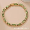 Pulseira de anel de contas de cor requintada retrô AliExpress de comércio exterior europeu e americano, joias da moda ins, ornamentos de mão para namoradas, presente
