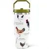 Taza con Asa de Pollo Blanco 30oz Doble Pared al Vacío Acero Inoxidable 304 Portátil para Exteriores Taza Térmica