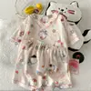 Pijamas de Comercio Exterior para Niñas, Nuevo Estilo de Verano, Ins Japonés Lindo Conjunto de Dos Piezas de Manga Corta, Ropa de Casa Delgada, Venta al por Mayor de una Pieza