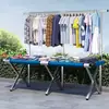 Estantería metálica para puesto, mesa plegable portátil para venta ambulante, estante de puesto portátil, mesa de puesto, estante plegable para uso en puesto