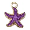 Estilo Drip de Óleo Roxo 20 Peças Pingentes de Liga DIY Fofo Desenho Animado Criativo Brincos Colar Pulseira Acessórios Exquisitos