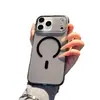 Adecuado para iPhone 17 Agujero Grande PC Funda para Teléfono Móvil Apple 16E Magnético Integrado 15 Promax Transparente Dura Protectora