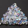 Vidro de Cristal com Furo Médio Contas de Eixo Acessórios para Joias DIY Contas de Vidro Pulseiras Feitas à Mão Acessórios para Brincos Materiais