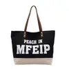 Bolsa para Ropa de Trabajo para Salir de Mujer de Gran Capacidad Nueva 2025 Bolso Casual para Estudiante Universitario Bolso Tote de Hombro de Lona