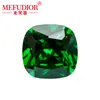 Anillo con Piedra Suelta de Zircón Verde Cuadrado Grueso Cara en Forma de Cojín Gema Sintética de Circonita Cúbica Fabricante Joyería al por Mayor