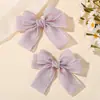 Amazon Color Puro Nuevo Tejido Borde Cerrado Lazo Niños Pasador de Pelo Estilo Lolita Preppy Accesorios para el Cabello de Niña 5137