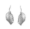 Aretes Creativos de Hoja Plata Esterlina S925 Chapado en Oro Collar de Hoja de Otoño para Mujer Gota Elegante con Gancho para la Oreja