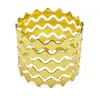 Anillo Ondulado de Cinco Capas Simple de Moda Nueva Transfronterizo Anillo Cerrado para Servilleta Decoración de Mesa Hebilla para Servilleta Fabricante Mayorista