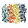 15*28mm Hoja de Frambuesa de Vidrio Vidrio Perforado Hoja de Vidrio Hecha a Mano DIY Tocados Accesorios para el Cabello Joyería con Cuentas Accesorios
