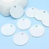 Etiqueta Redonda de Alumínio Pet para Sublimação 25mm Etiqueta de Cachorro Etiqueta de Chave Acessórios para Coleira de Gato Suprimentos Anti-Perda para Exterior