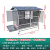 Jaula de Acero Inoxidable para Perros de Exterior para Perros Grandes como Pastores Alemanes y Golden Retrievers, Jaula para Perros de Exterior 304, Casa para Perros Impermeable y Cálida con Inodoro
