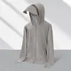 Ropa de Protección Solar de Seda Helada para Exteriores Estilo Pareja para Mujer UPF100+ Sensación Helada Ropa de Protección Solar Anti-UV para Hombre Casual para Exteriores