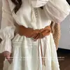 Cinturón Marrón Estilo Étnico Vintage Bohemio para Mujer, Adecuado para Vestidos, Cadena de Cintura Tejida, Accesorio de Cinturón de Metal