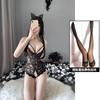 Lencería sexy encaje perspectiva tentación sexy caliente mono entrepierna pasión libre puro deseo seda negra coqueta cabello