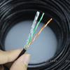 Cabo de rede de camada única bloqueador de água para exterior ultra-cinco 4 núcleos cabo de rede de cobre puro quatro núcleos cabo coaxial para monitoramento HD par trançado 300 m